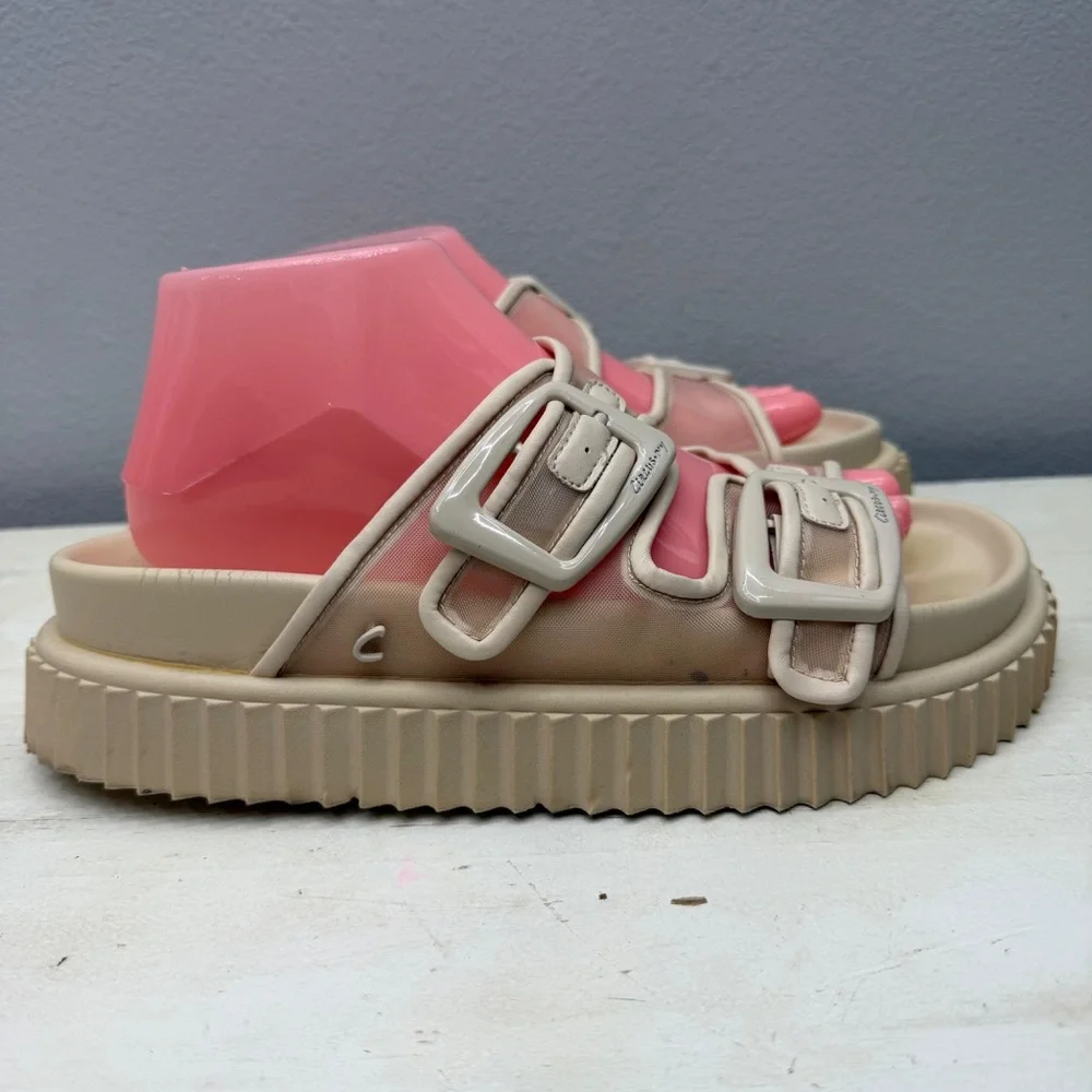 Sam Edelman Cris Mesh Platform Slide Sandals Size 9